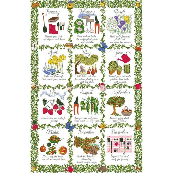 Tea Towel Gardeners Calendar 2 81155