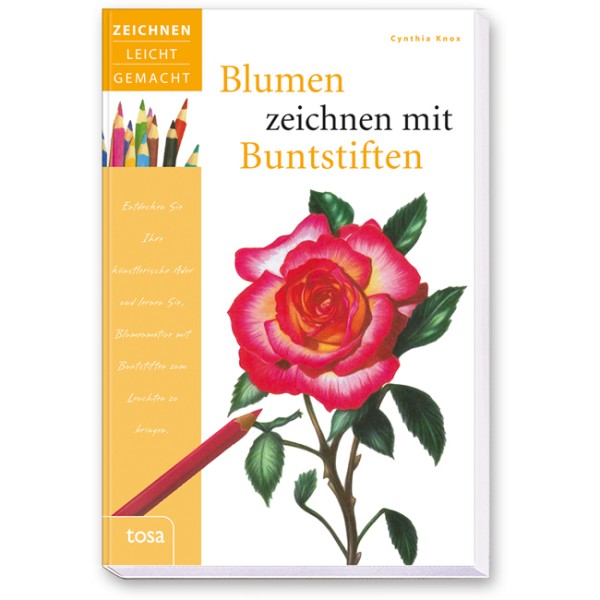 Blumen zeichnen mit Buntstiften