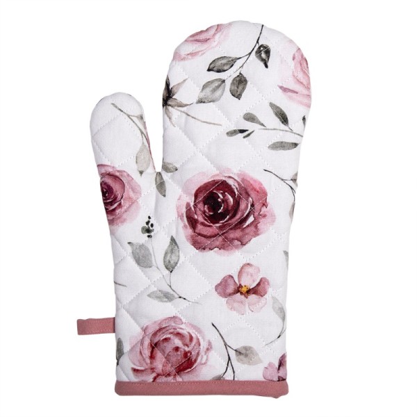 828421 Ofenhandschuh Rosen altrosa